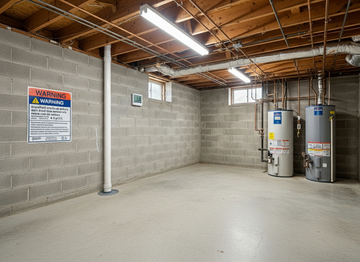 After radon mitigation in Billings